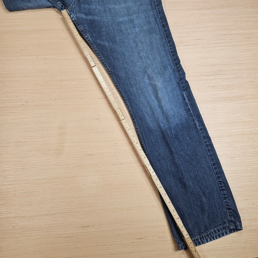 Y2K Levi's 514 Slim Straight Jeans Mens 34x34 Blue Denim Cotton Casual‎ Classic